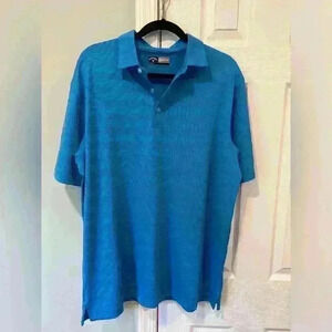 Men’s Callaway opti dry golf polo size large royal blue